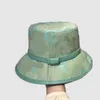 Joli chapeau de seau design motif solide rose vert couleur large bord à lacets protection solaire casquette ajustée style avant-garde en cuir animal métal chapeau de soleil en option ga0133 C4