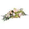 Fiori decorativi tavolo da pranzo fiore artificiale porta architrave ghirlanda decorazione appesa parete sopra la peonia di plastica con festoni floreali