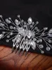 BRIDAL HEADWEAR Dames Rhineste Hair Comb Wedding Haar Accessies Fi Party Prom Hair Sieraden Handgemaakte damesheadpiece F71Q#