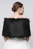 Blanc Black Bridal Wrap SHAWL COFETS Vestes Boleros haussent les épaules régulières en fausse fourrure volées CAPES PARTÉ MÉDICA 17-001 V3ER #