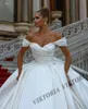 Viktoria Prince Satin Wedding Dres for Woman 2024 신부 볼 가운 오프 어깨 레이스 업 vestidos de novia custom made o2p8#