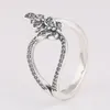 Anéis de cluster originais bedazzling borboletas com cristal para mulheres 925 anel de prata esterlina festa de casamento presente fino europa jóias