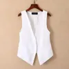 loose Solid Color Summer New Vest Tank Top Korean Versi Slim Casual Suit Jacket Coat Profial Female Sleevel Waistcoat d28x#