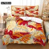 Bedding Sets Leaf 3D Digital Home Bedclothes Super King Cover Pillowcase Comforter Textiles Set Bed