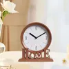 Table Clocks Desk Clock Home Decorative Silent Fireplace For Decors Hallway Farmhouse