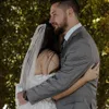 Brudbröllop Midlängd Pearl Wedding Veil White Grey White Wedding Accores med Cam I2UU#