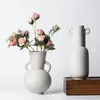 Vases décoration de la maison rond nordique moderne décoratif en vrac fleur en céramique