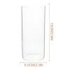 Vazen 6 pc's drijvende vaas hoge glazen cilinderhouder container Clear vazen centerpieces Hoge borosilicaat orkaanpilaar