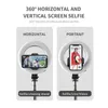 Selfie monopods fangtuosi ny trådlös Bluetooth selfie stick stativ med selfie ring ljusfotograferingsstativ ringljus för live video streaming 24329