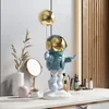 バルーン宇宙飛行士樹脂の装飾品家装飾工芸品像彫像オフィスデスク図形の装飾本棚彫刻クラフト240328