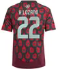 2024 Jersey de futebol do México H. Losano Chicharito G Dos Santos S.Gimenez 24 25 homens Mulheres Kit Kit Sports Sports Football Sets Training Mexican Home Away Uniform Goalkeeper