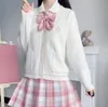 Ragazze giapponesi carino dolce maglione giacche cardigan Lolita con scollo a V JK uniformi donne studente scuola college stile costumi cosplay x2Uk #