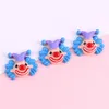 Dekorativa figurer 10st/Lot Fashion Cute Harts Clown Circus Troup Gradient Pendant Flatback Charm för Woman Girl Cartoon Jewelry Finding