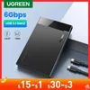 UGREEN HDD Case 2.5 Hard Drive Enclosure USB Type C SATA 5Gbps for SSD HDD 9.5 7mm External Hard Drive Disk Case Support UASP 240322