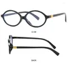 Sunglasses Anti Blue Light Eyeglasses Korean Fashion Oval Small Frame Men Women Computer Reading Glasses Y2k Eyewear