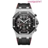 Top AP Wrist Watch Royal Oak Offshore Series 26470SO Precision Steel Ceramic Ring Vampire Mens Timekeeping Fashion Leisure Business Sports Machinery Watch