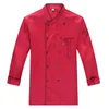 Catering Uniform Lg Sleeve Herren Küchenjacke Küche Arbeitsuniform Hotel Frauen Kellner Restaurant Kleidung 80rx #