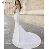 Vestidos sexy urbanos lakshmigown vestidos de cetim cintas de espaguete sereia vestidos de casamento 2024 vintage feminino praia boho nupcial yq240329