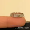 Anillo de diseñador de alto lujo Carter Full Sky Star Ring V Anillo clásico de oro chapado con oro de 18 quilates Anillo de pareja Sin diamantes Regalo de moda con diamantes completos Original 1: 1 con logotipo real