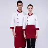 1PCS Chef Work Clothing for Mens 2023 Autumn/Winter Cake Sklep LG Rękaw