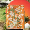 Boho Floral Beach Picnic Outdoor Camping Filt Nordic Plaid Filtar For Beds Soffa Mats Travel Rug Summer Tapestry Tassels 240325