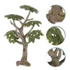 Flores decorativas Tree simulada Ornamento Tabela de areia Cenário verde Decoração de aquário FaUx Faux