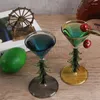 Verres à vin Ins Style européen rétro bar tasse à cocktail arbre de Noël créatif couleur irrégulière grand verre moderne simple boisson domestique