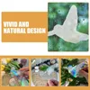Window Stickers 2 PCS Bird Glass Sticker Decorative Cling Decal Decals DIY PVC Badrumsdekorationer