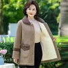 middle Aged Women's Winter Jacket Lamb Wool Coat New Thicke Cott Padded Jacket Warm Mid Lg Particle Fleece Coat Female Parka z7Bm#
