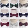 Bow Ties High-end End Wformative British Fashion Town Mens Mens Groom Best Man Bow Towt Koreańska wersja podwójnie warstwy Tide Mens Town Y240329