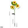 Dekorative Blumen Solar Sonnenblume Licht künstlicher Blumengarten Hof Rasen Dekoration Accessoires LED Simulationsnacht