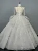 Maria Novia 2024 lujo vintage boda Dr LG manga hecha a mano rebordear encaje bordado Princ vestido de bola Vestido de Noiva d1fM #