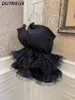 Canotte da donna Lolita Princess Sweet Bow Love Strass Abbigliamento esterno Halter Tops Puffy Cake Bordo in pizzo Vita alta Dimagrante Canotta corta