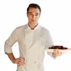 chef Uniform Men's Lg Sleeve Waiter Shirts Bakery Cook Coat Pastry Clothes Hotel Kitchen Costume Cafe Waiter Work Clothes m9Rg#