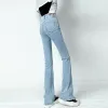 Zoenova Fi Streetwear Jeans elásticos Mujeres Y2k Acampanado Flaco Cintura alta Mamá Jean Suave Casual Ropa femenina LG Pantalones Nuevo b2xj #