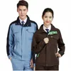 100%cott Work Clothing Set Men Women Jacket+pants Mechanic Uniform Auto Repair Welding Suit Workshop Coverall Men Work Clothes V5TH#