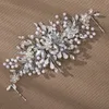 wedding Crystal Bride Hair Comb Headwear Bridal Fr Pearl Hair Comb Handmade Tiara Wedding Hair Cilps f2BE#