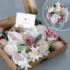 Fleurs décoratives beau Festival fleur artificielle cadeaux boîte décoration produit mariage anniversaire Rose maison ornements fournitures