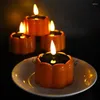 Dekoracja imprezowa Pumpkin Candle Light 6pcs Halloween migoczące Tealight Solar Flimeless for Home Stoles Hal