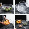 Bols Saladier Cuisine Vaisselle Verre Plastique Clair Servir Grand Mélange Cuisson