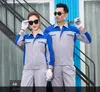 Vêtements de travail Vêtements d'été résistants à l'usure Ensemble Homme / Femme Usine Auto Réparation de voiture Uniforme Lg-Salopette à manches Atelier Costume X3TS #