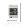 DIN Rail vermogensmeter Watt Meter 110V 220 100A AC Voltmeter Ammeter Volt Amp Monitor Energiemeter Volledig weergave LCD -display