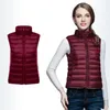 ultra Thin Down Jacket Light Warm Waistcoat Female Sleevel Cropped Puffer Jacket Vest Lining Woman Winter Coat Spring 2023 p2fK#