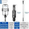 Selfie Monopods Roreta L08 Bluetooth Selfie Stick Handheld Gimbal-stabilisator Mobiele telefoonhouder Monopod-houder Verstelbaar draadloos statief 24329