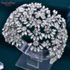 Topqueen Fascia da sposa Tiara da sposa Fatta a mano Donna Ornamenti per capelli Gioielli Sposa Accessori per capelli Rhineste Headdr HP430 q5Qa #