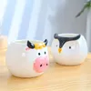 Vases Creative Cartoon Animals Succulent Flower Pot Balcony Gardening Micro Landscape Table Top Small Flower-Planter Vase 4pcs/lot