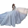 ashley Carol Elegant Wedding Dres For Women 2023 Beaded Appliques Lace Up Sexy V-neck Princ Wedding Gown Vestidos De Novia b0Te#