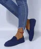 Casual skor för kvinnor bär resistenta 2024 Högkvalitativa nät andningsbara fasta färg slip-on ladies zapatos para mujeres