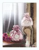 Japansk stil handtag spets axelväska söta handväskor för kvinnor rosa dragkonstlolita flickor kosmetiska 240328