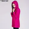 Yukiesue Brand Plus LG Down Jacket Women Winter Ultra Light Downジャケットの女性90％ホワイトダウンコート女性N2VB＃